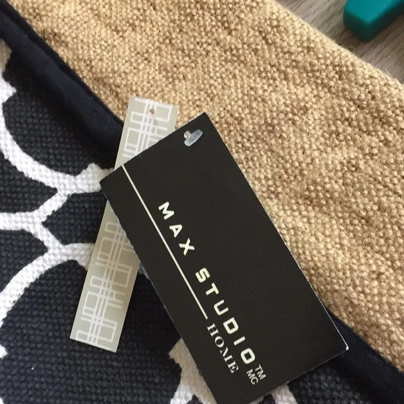 Large (2) collapsible storage bins 16.5 h x 16 deep Jute + Cotton​-- a pair - Picture 10 of 11